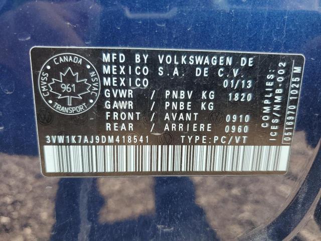 Photo 11 VIN: 3VW1K7AJ9DM418541 - VOLKSWAGEN JETTA BASE 