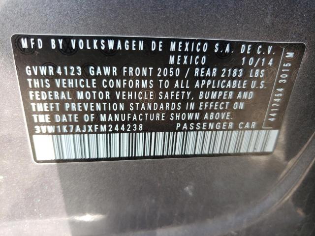 Photo 11 VIN: 3VW1K7AJXFM244238 - VOLKSWAGEN JETTA BASE 