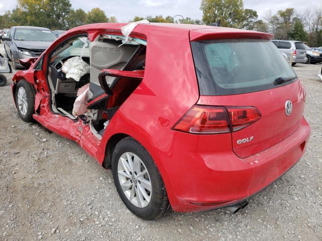 Photo 2 VIN: 3VW217AU2HM059587 - VOLKSWAGEN GOLF 