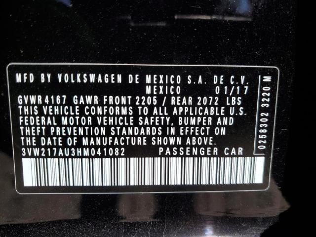 Photo 12 VIN: 3VW217AU3HM041082 - VOLKSWAGEN GOLF 