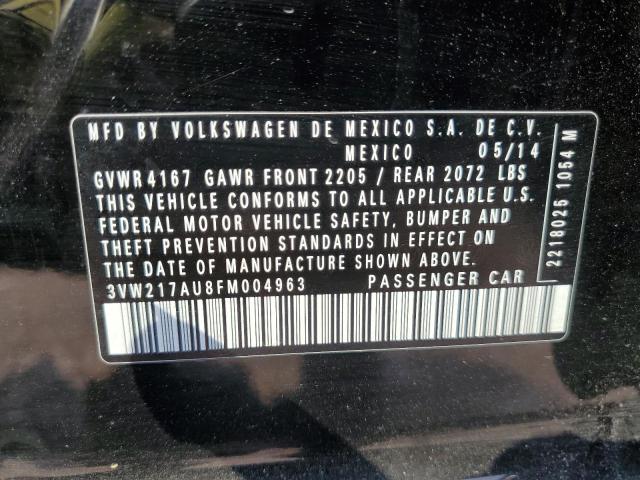 Photo 11 VIN: 3VW217AU8FM004963 - VOLKSWAGEN GOLF 