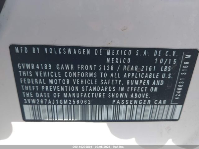 Photo 8 VIN: 3VW267AJ1GM256062 - VOLKSWAGEN JETTA 