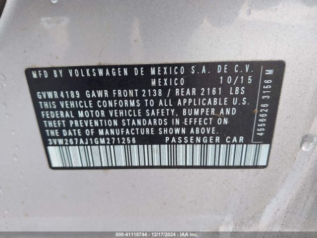 Photo 8 VIN: 3VW267AJ1GM271256 - VOLKSWAGEN JETTA 