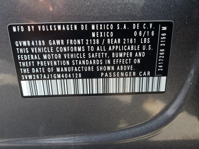 Photo 9 VIN: 3VW267AJ1GM404128 - VOLKSWAGEN JETTA S 