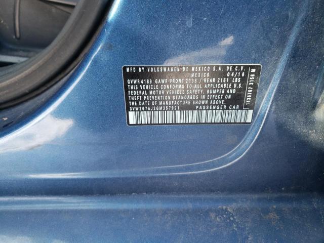 Photo 9 VIN: 3VW267AJ2GM357921 - VOLKSWAGEN JETTA S 