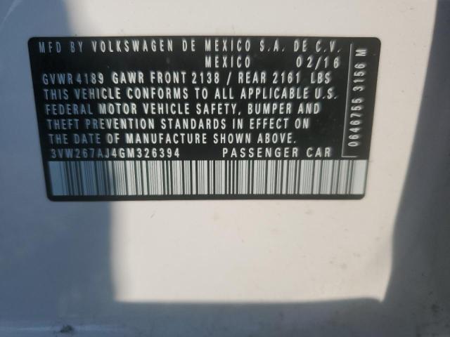 Photo 12 VIN: 3VW267AJ4GM326394 - VOLKSWAGEN JETTA S 