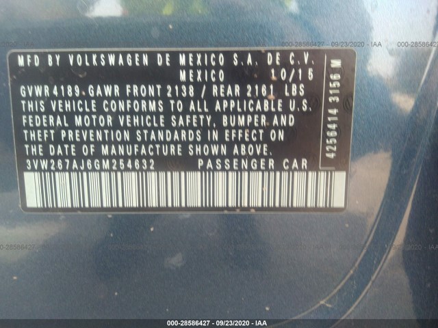 Photo 8 VIN: 3VW267AJ6GM254632 - VOLKSWAGEN JETTA SEDAN 