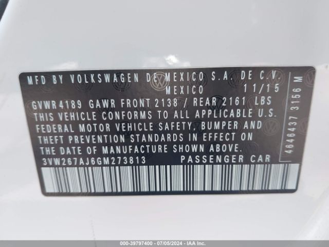 Photo 8 VIN: 3VW267AJ6GM273813 - VOLKSWAGEN JETTA 