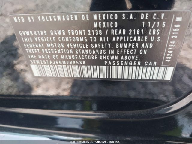 Photo 8 VIN: 3VW267AJ6GM289588 - VOLKSWAGEN JETTA 