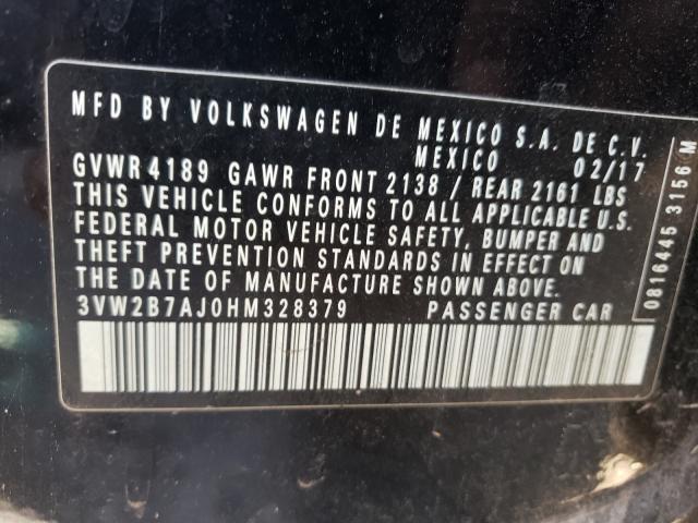 Photo 9 VIN: 3VW2B7AJ0HM328379 - VOLKSWAGEN JETTA S 