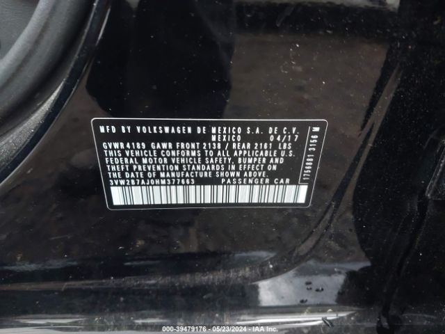 Photo 8 VIN: 3VW2B7AJ0HM377663 - VOLKSWAGEN JETTA 