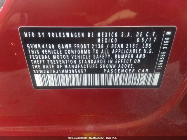 Photo 8 VIN: 3VW2B7AJ1HM385657 - VOLKSWAGEN JETTA 