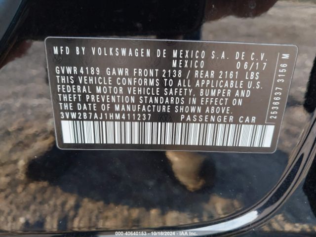 Photo 8 VIN: 3VW2B7AJ1HM411237 - VOLKSWAGEN JETTA 