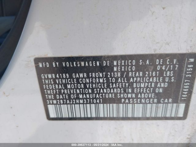 Photo 8 VIN: 3VW2B7AJ2HM371041 - VOLKSWAGEN JETTA 