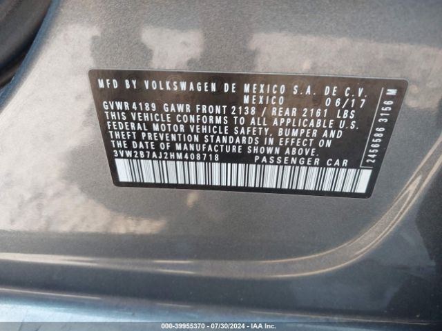 Photo 8 VIN: 3VW2B7AJ2HM408718 - VOLKSWAGEN JETTA 