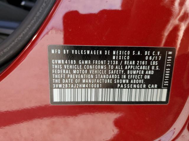 Photo 11 VIN: 3VW2B7AJ2HM410081 - VOLKSWAGEN JETTA 