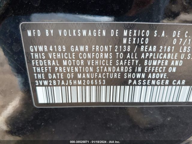 Photo 8 VIN: 3VW2B7AJ5HM206553 - VOLKSWAGEN JETTA 