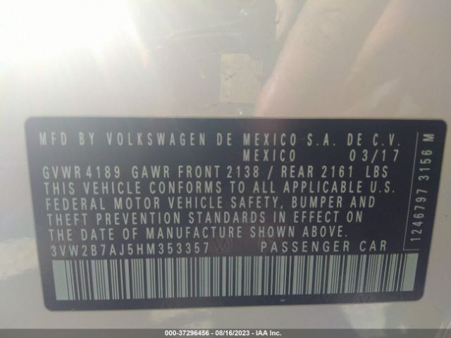 Photo 8 VIN: 3VW2B7AJ5HM353357 - VOLKSWAGEN JETTA 