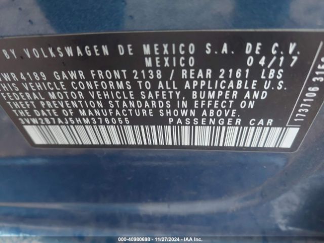 Photo 8 VIN: 3VW2B7AJ5HM376055 - VOLKSWAGEN JETTA 