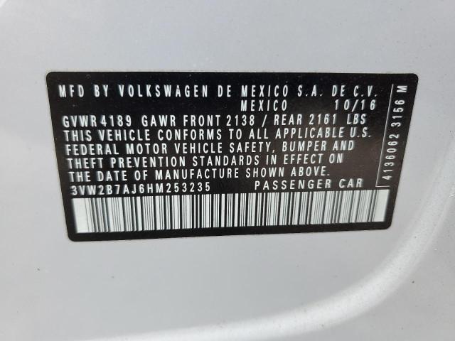 Photo 11 VIN: 3VW2B7AJ6HM253235 - VOLKSWAGEN JETTA 