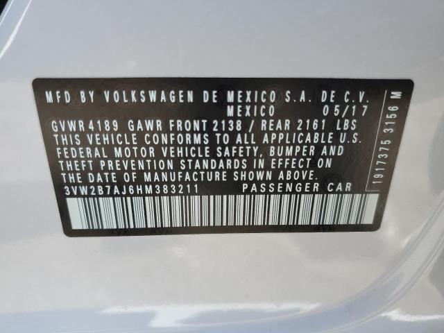 Photo 11 VIN: 3VW2B7AJ6HM383211 - VOLKSWAGEN JETTA 