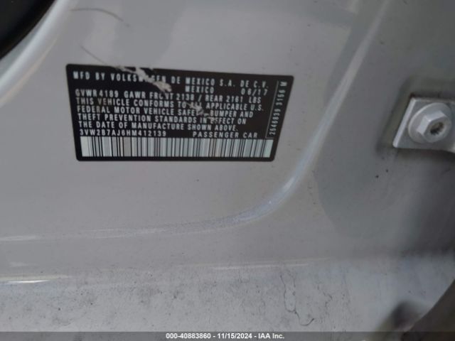 Photo 8 VIN: 3VW2B7AJ6HM412139 - VOLKSWAGEN JETTA 