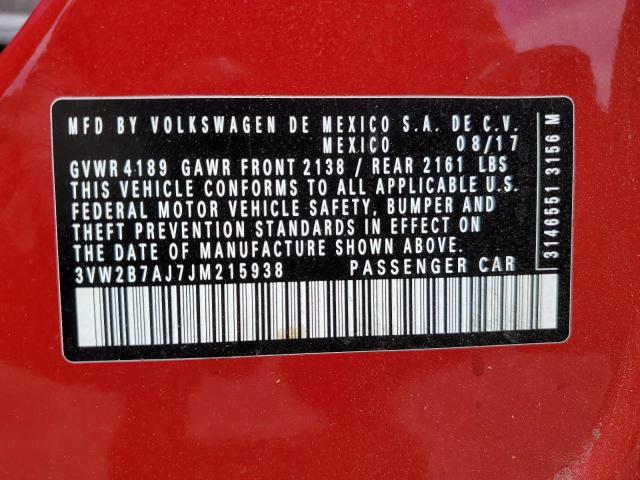 Photo 11 VIN: 3VW2B7AJ7JM215938 - VOLKSWAGEN JETTA S 