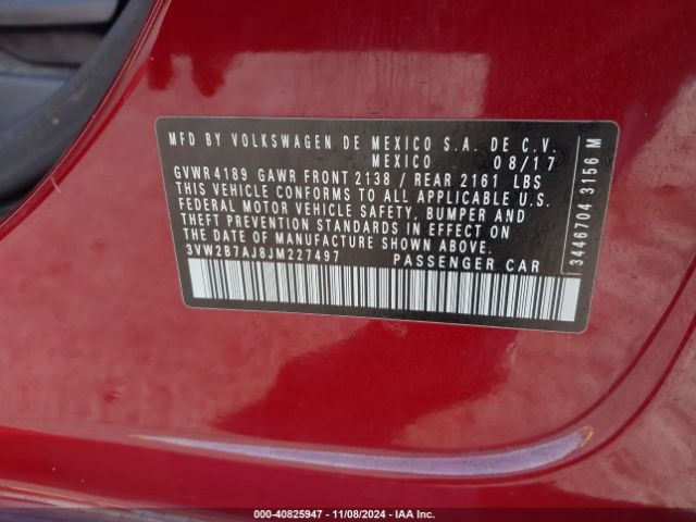 Photo 8 VIN: 3VW2B7AJ8JM227497 - VOLKSWAGEN JETTA 