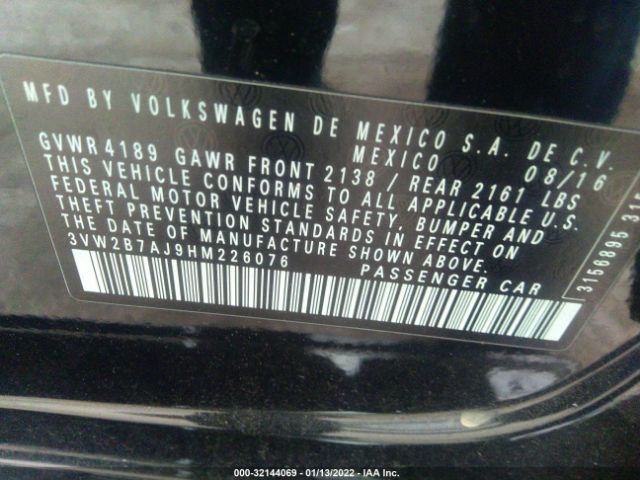 Photo 8 VIN: 3VW2B7AJ9HM226076 - VOLKSWAGEN JETTA 