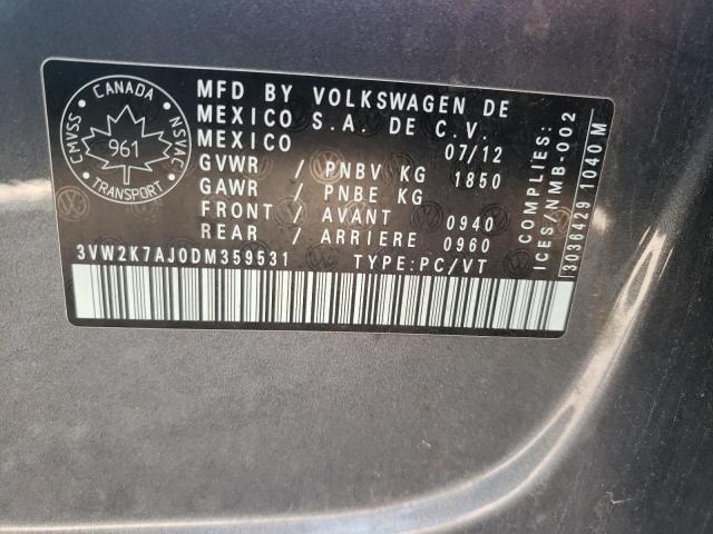 Photo 9 VIN: 3VW2K7AJ0DM359531 - VOLKSWAGEN JETTA BASE 