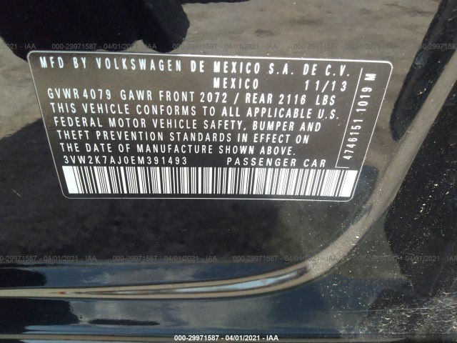 Photo 8 VIN: 3VW2K7AJ0EM391493 - VOLKSWAGEN JETTA SEDAN 