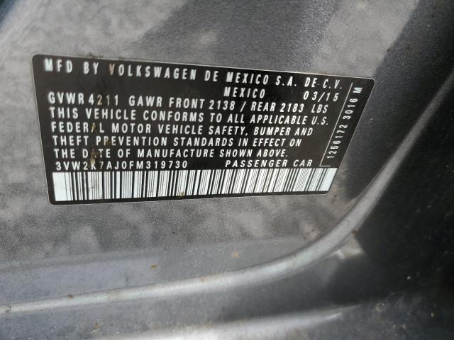 Photo 11 VIN: 3VW2K7AJ0FM319730 - VOLKSWAGEN JETTA BASE 