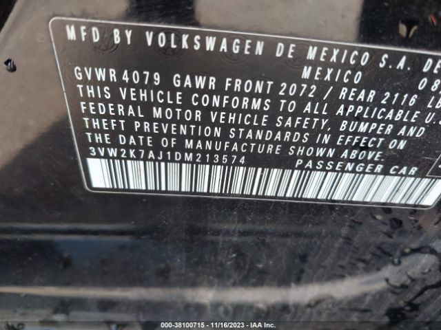 Photo 8 VIN: 3VW2K7AJ1DM213574 - VOLKSWAGEN JETTA 