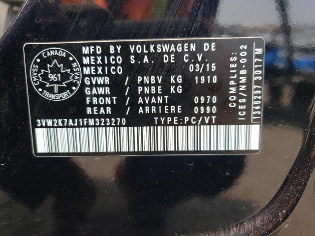 Photo 11 VIN: 3VW2K7AJ1FM323270 - VOLKSWAGEN JETTA BASE 