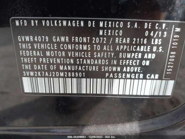 Photo 8 VIN: 3VW2K7AJ2DM288901 - VOLKSWAGEN JETTA 