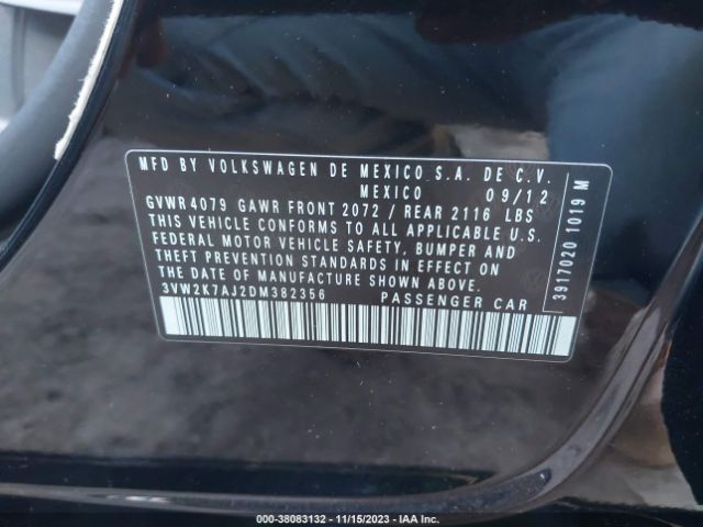 Photo 8 VIN: 3VW2K7AJ2DM382356 - VOLKSWAGEN JETTA 