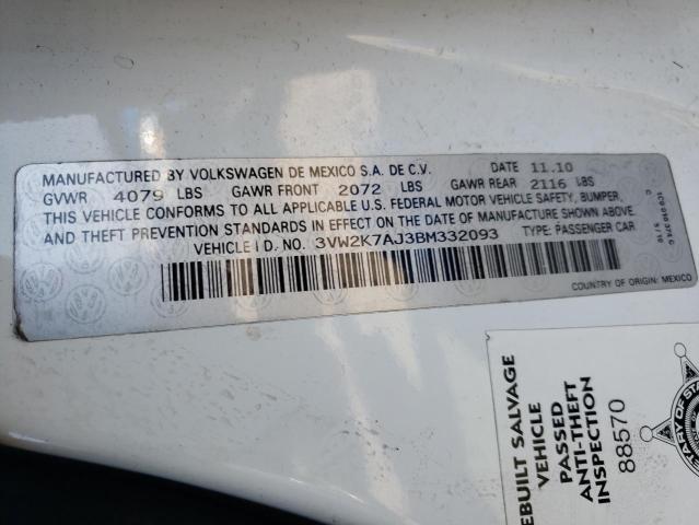 Photo 9 VIN: 3VW2K7AJ3BM332093 - VOLKSWAGEN JETTA BASE 