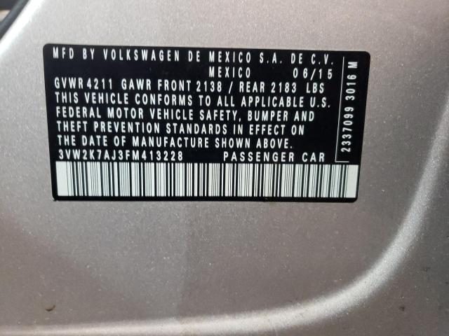 Photo 11 VIN: 3VW2K7AJ3FM413228 - VOLKSWAGEN JETTA BASE 