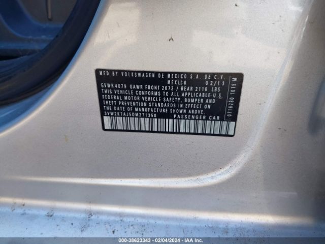 Photo 8 VIN: 3VW2K7AJ5DM271350 - VOLKSWAGEN JETTA 