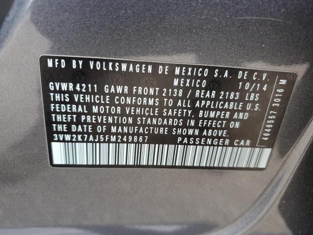 Photo 11 VIN: 3VW2K7AJ5FM249867 - VOLKSWAGEN JETTA 