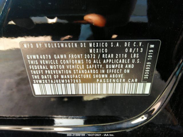 Photo 8 VIN: 3VW2K7AJ6EM367263 - VOLKSWAGEN JETTA 