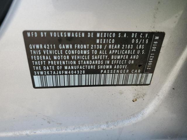 Photo 11 VIN: 3VW2K7AJ6FM404328 - VOLKSWAGEN JETTA BASE 