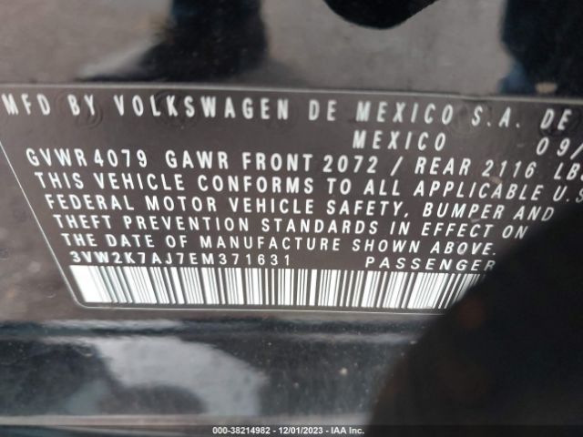 Photo 8 VIN: 3VW2K7AJ7EM371631 - VOLKSWAGEN JETTA 