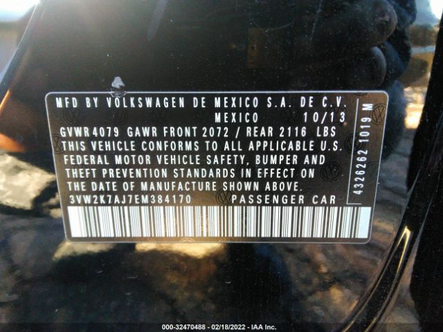 Photo 8 VIN: 3VW2K7AJ7EM384170 - VOLKSWAGEN JETTA SEDAN 