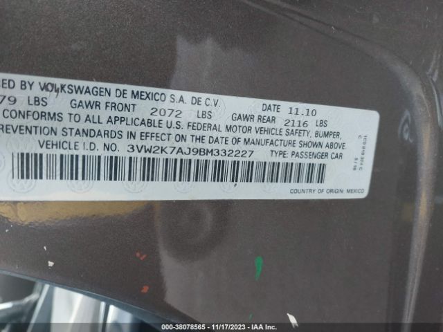 Photo 8 VIN: 3VW2K7AJ9BM332227 - VOLKSWAGEN JETTA 