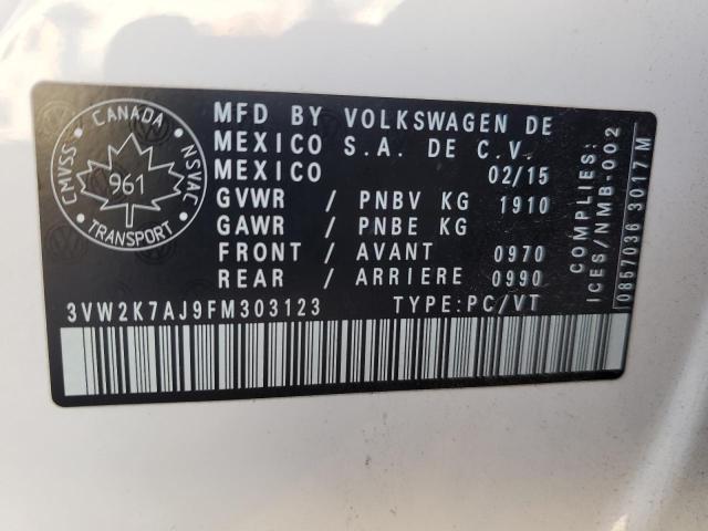 Photo 11 VIN: 3VW2K7AJ9FM303123 - VOLKSWAGEN JETTA BASE 