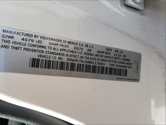 Photo 9 VIN: 3VW2K7AJXBM117553 - VOLKSWAGEN JETTA BASE 