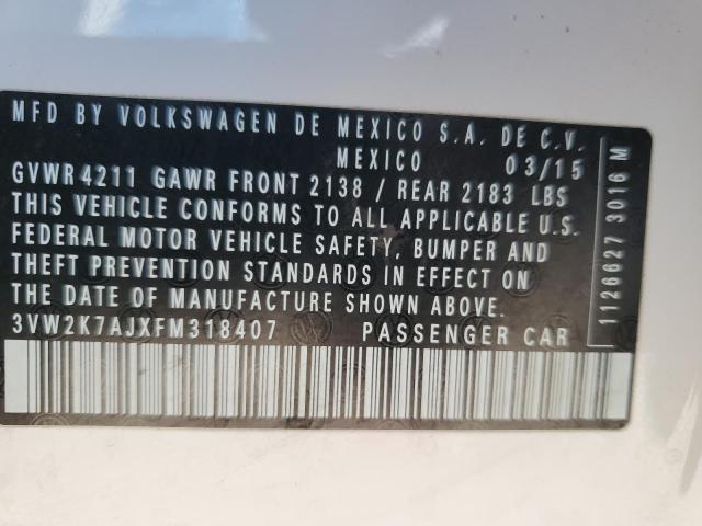 Photo 11 VIN: 3VW2K7AJXFM318407 - VOLKSWAGEN JETTA BASE 