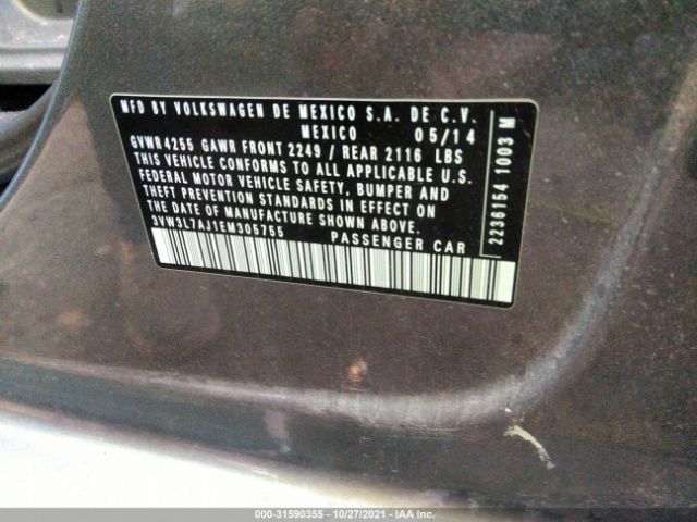 Photo 8 VIN: 3VW3L7AJ1EM305755 - VOLKSWAGEN JETTA SEDAN 