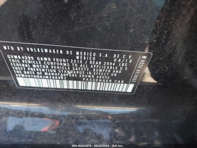 Photo 8 VIN: 3VW447AU0JM286962 - VOLKSWAGEN GOLF 